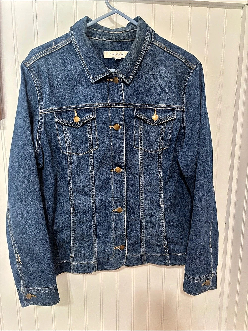 Croft & Barrow Women's Blue Denim Jacket Like New